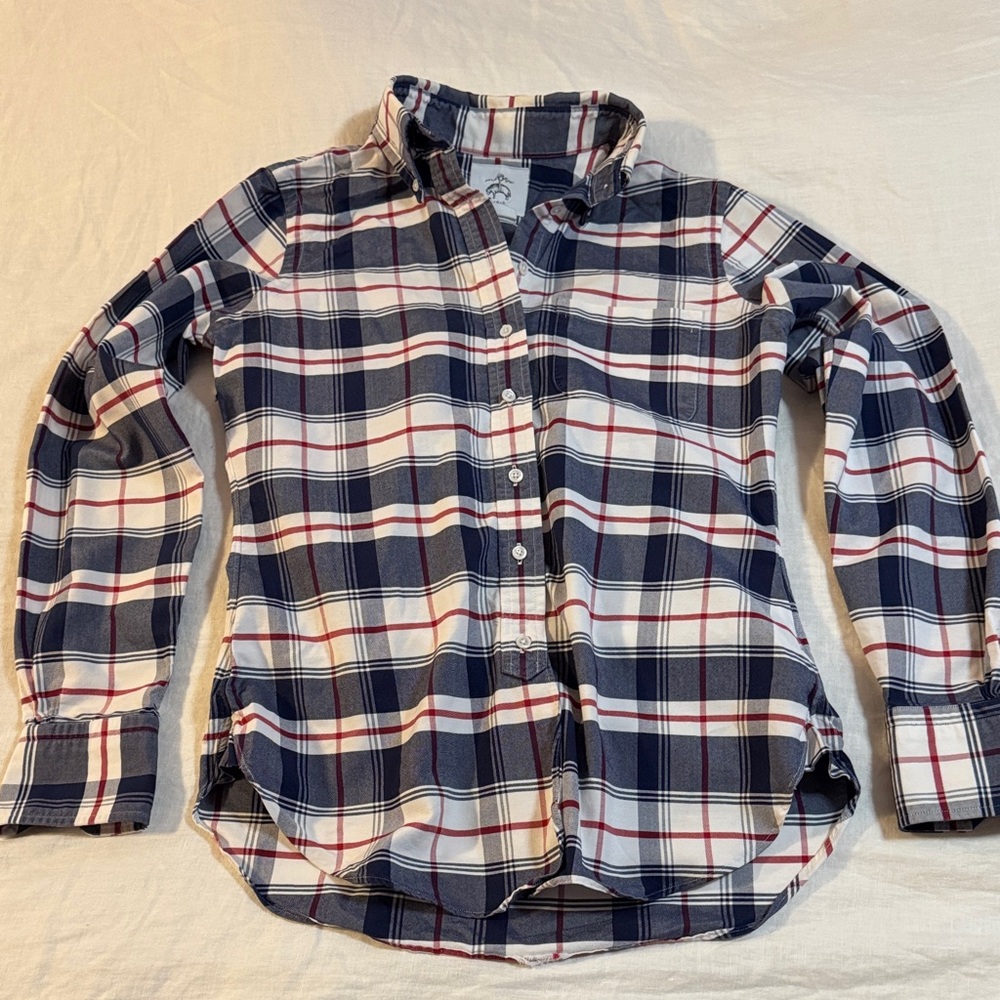 Thom Browne x Brooks Brothers Black Fleece plaid oxford, womens BB2, made in USA